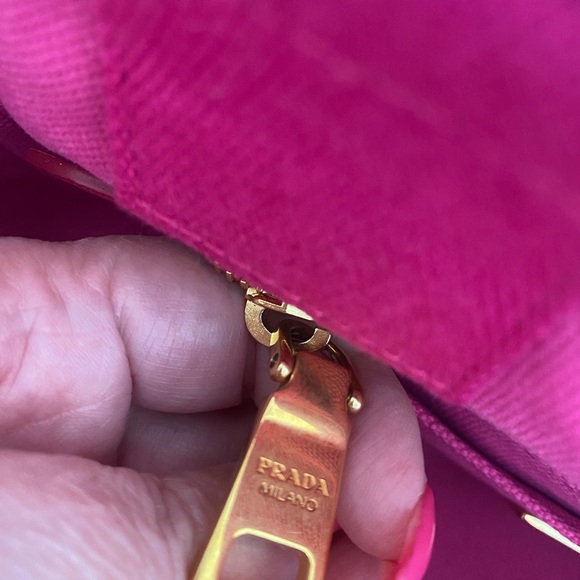 Prada Canapa Canvas Tote. Small size. EUC - Picture 7 of 14